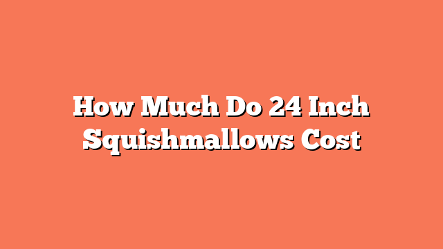 How Much Do 24 Inch Squishmallows Cost