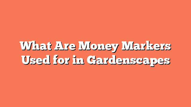 What Are Money Markers Used for in Gardenscapes