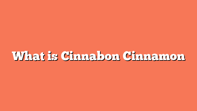 What is Cinnabon Cinnamon