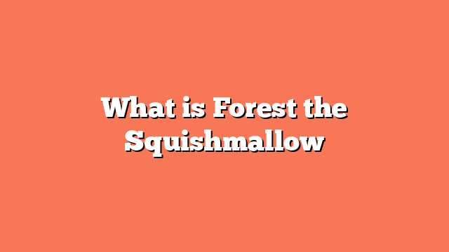 What is Forest the Squishmallow