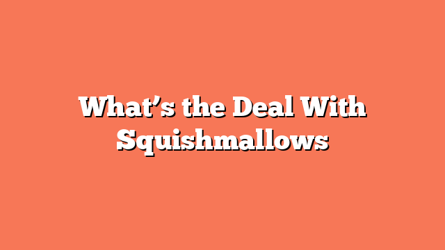 What’s the Deal With Squishmallows