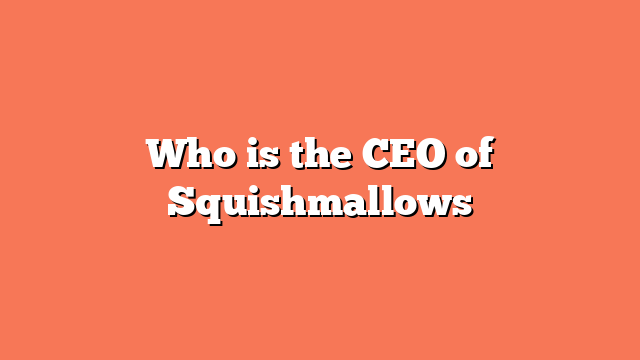 Who is the CEO of Squishmallows